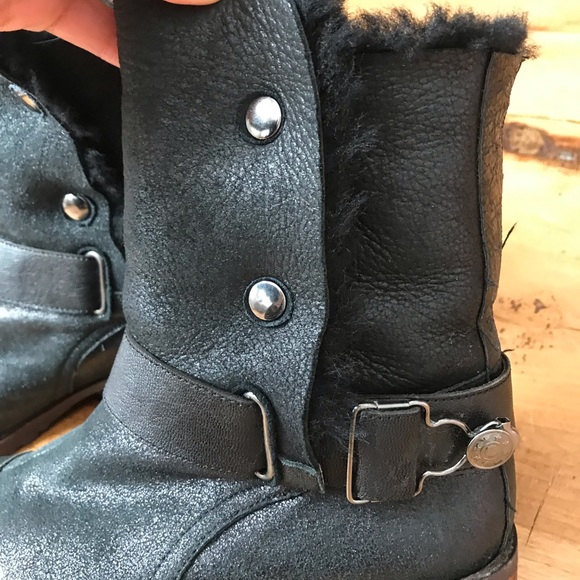 Matt bernson shearling lined moto boots - Picture 3 of 8